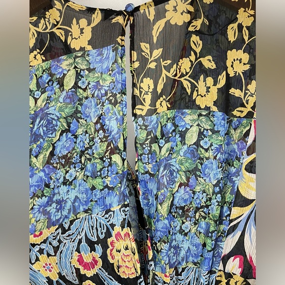 Zara Floral Playsuit Romper Kimono Coquette - Picture 4 of 10